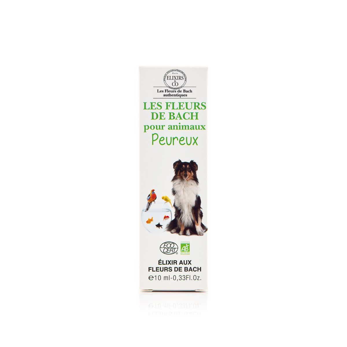 ELIXIRS CO SPRAY LES FLEURS DE BACH ANIMAUX PEUREUX BIO 10ML