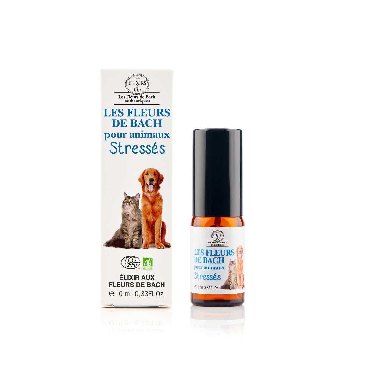 ELIXIRS CO SPRAY LES FLEURS DE BACH ANIMAUX STRESSES BIO 10ML