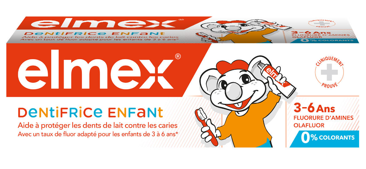 ELMEX DENTIFRICE ENFANTS 3 A 6 ANS 50ML