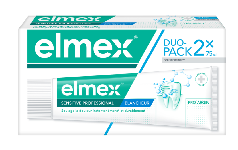 ELMEX SENSITIVE PROFESSIONAL DENTIFRICE BLANCHEUR 2X75ML