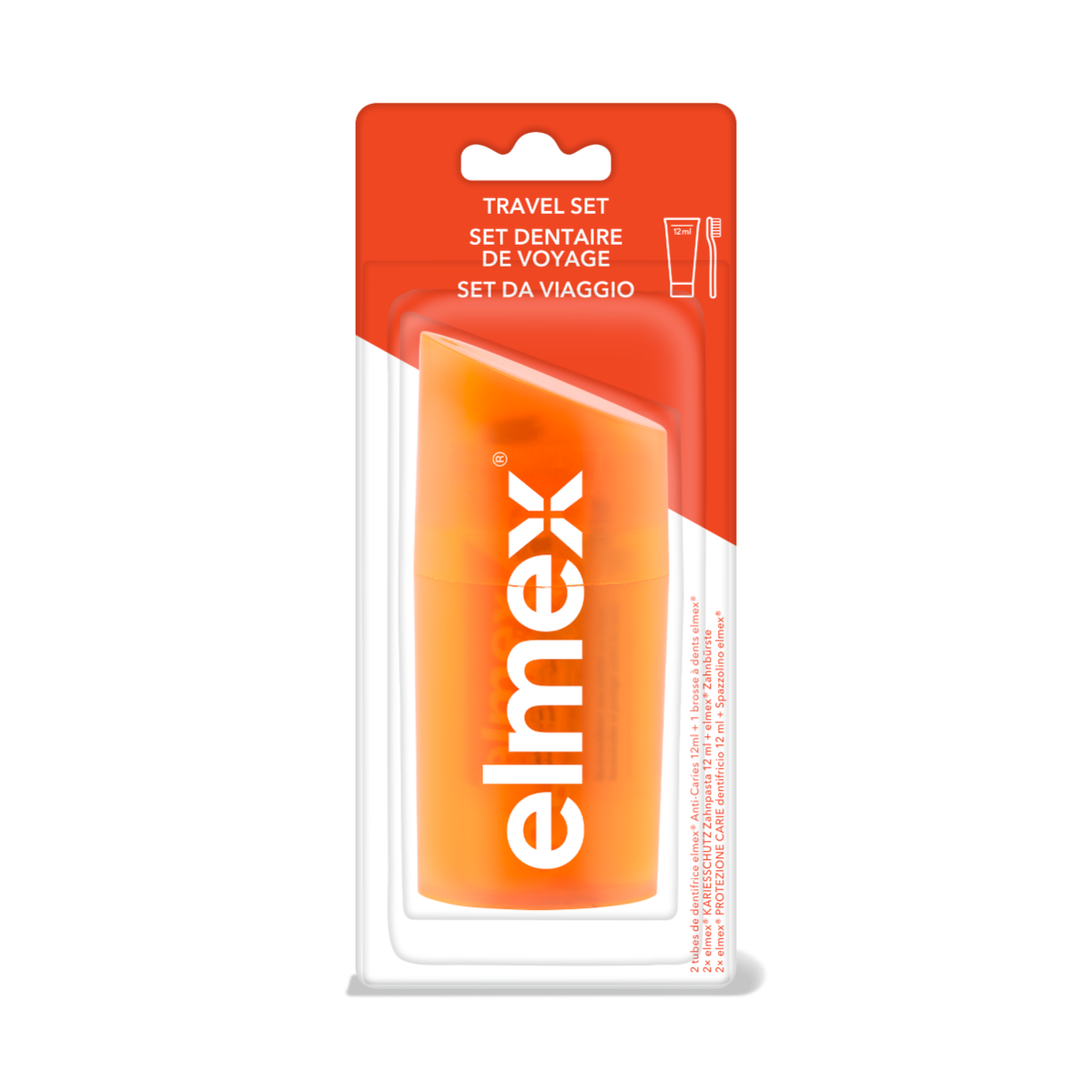 ELMEX SET DE VOYAGE ELMEX 2 X 12 ML 1 BROSSE A DENTS