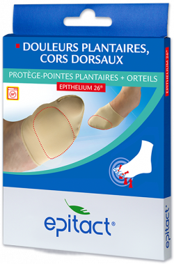 EPITACT PROTEGE POINTES PLANTAIRES ORTEILS DOULEURS PLANTAIRES ET CORS DORSAUX TAILLE S 1 PAIRE