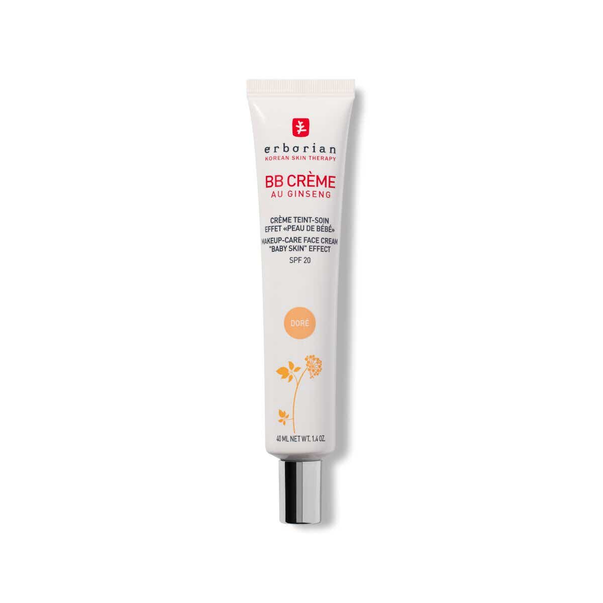 ERBORIAN BB CREME AU GINSENG SPF 20 TEINTE DOREE TOUS TYPES DE PEAUX 40ML