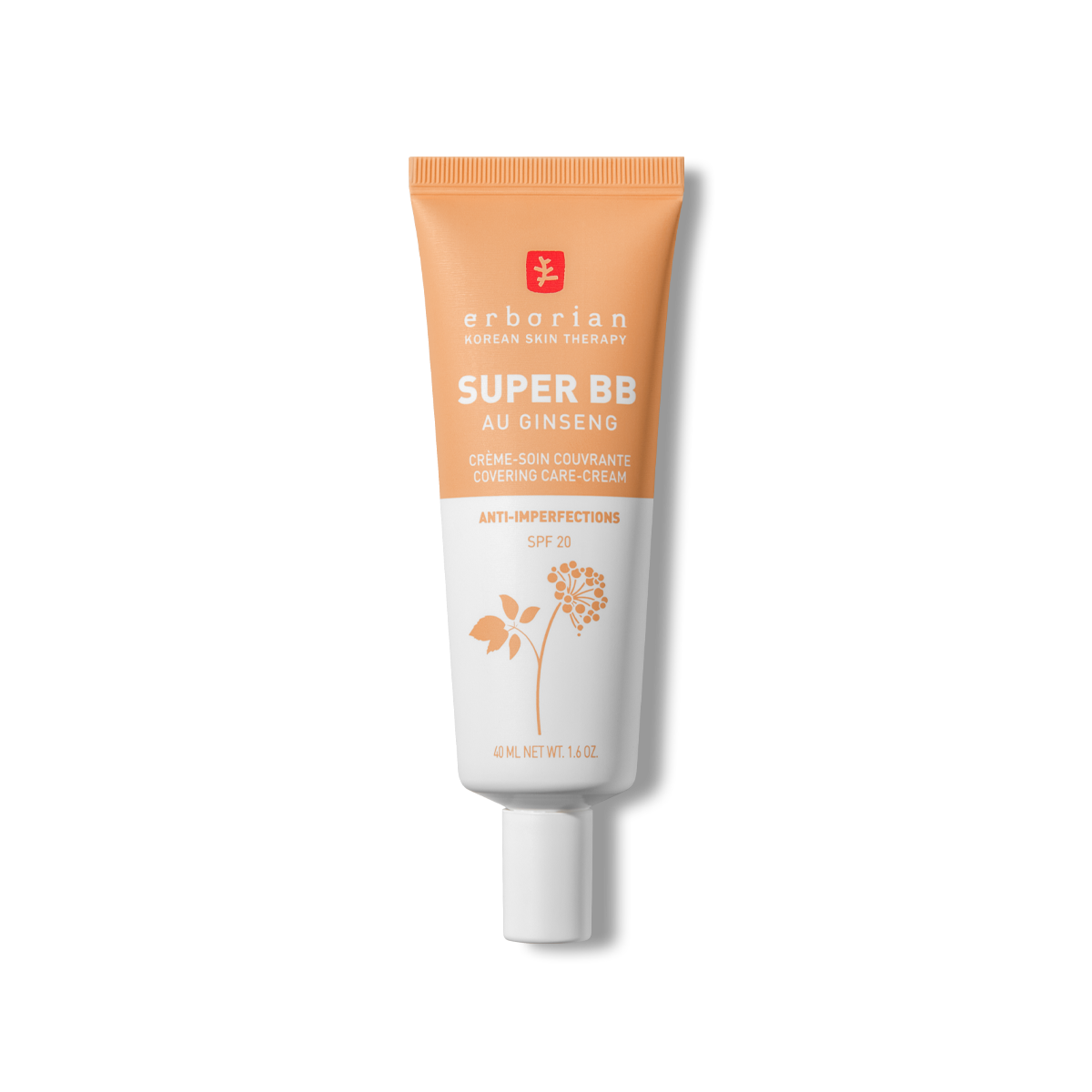 ERBORIAN SUPER BB CREME SOIN COUVRANTE ANTI IMPERFECTIONS SPF20 PEAUX A IMPERFECTIONS 40ML