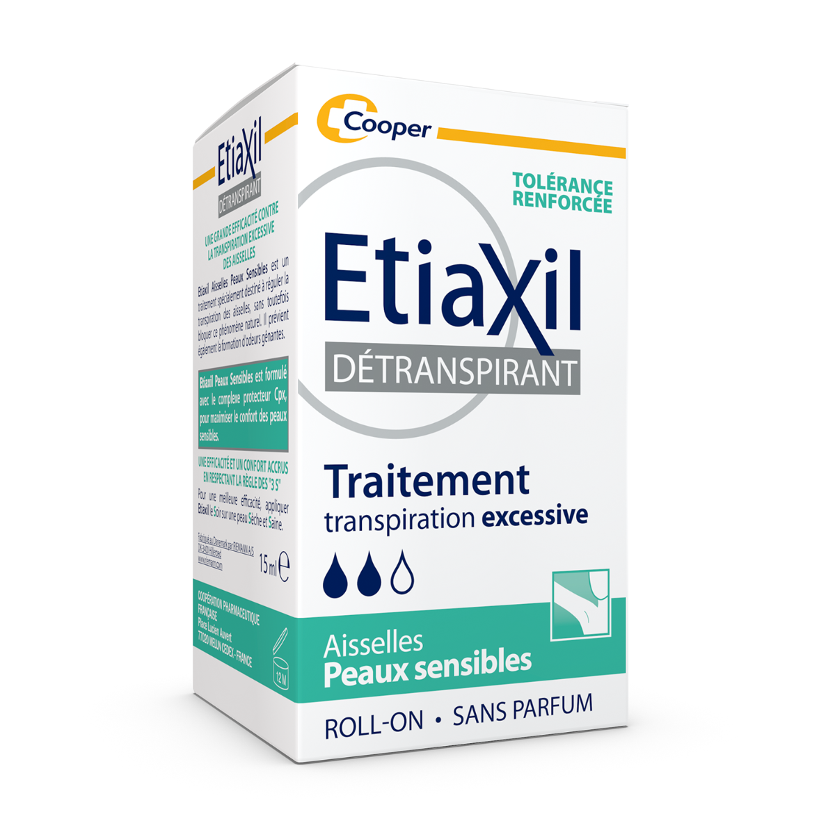ETIAXIL DEOTRANSPIRANT AISSELLE PEAUX SENSIBLES 15ML