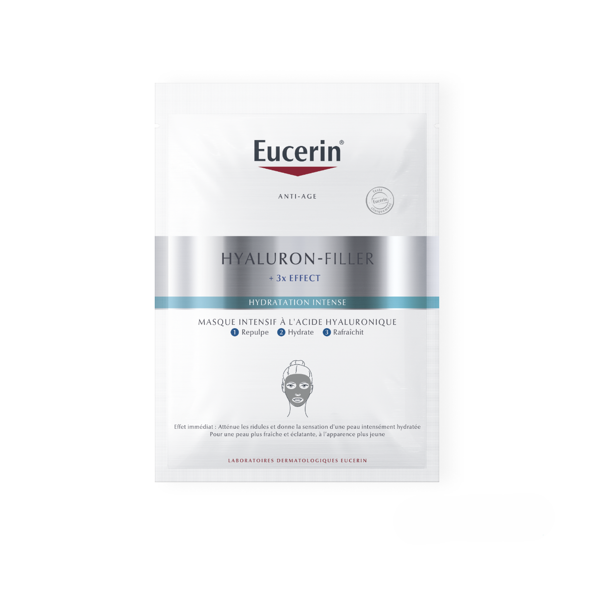EUCERIN HYALURON FILLER 3X EFFECT MASQUE INTENSIF A L ACIDE HYALURONIQUE 1 UNITE