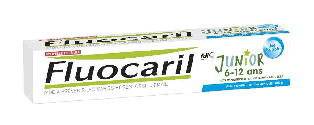 FLUOCARIL DENTIFRICE JUNIOR 6 12 ANS BUBBLE GUM 75ML
