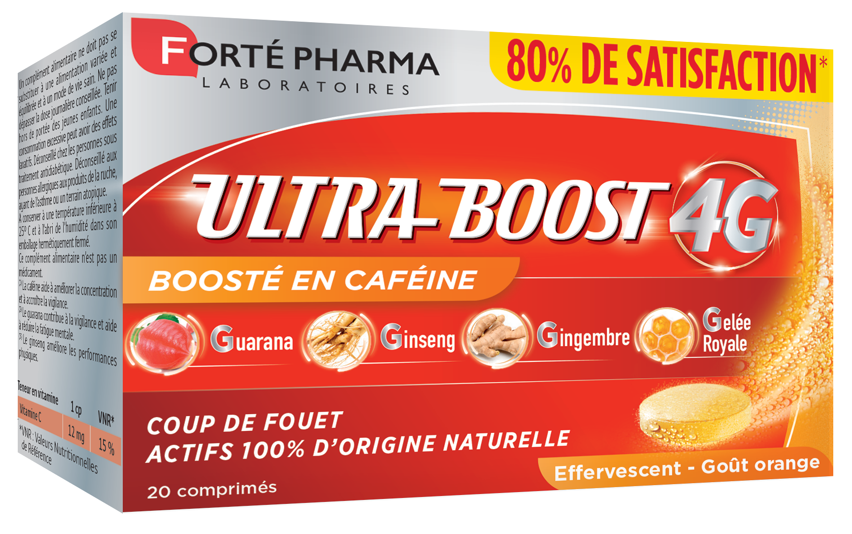 FORTE PHARMA VITALITE 4G ULTRA BOOST 20 COMPRIMES EFFERVESCENTS