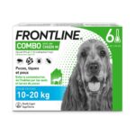 FRONTLINE COMBO SPOT ON CHIEN 10 A 20KG 6 PIPETTES DE 1 34ML
