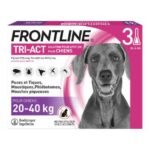 FRONTLINE TRI ACT SPOT ON CHIENS 20 A 40KG 3 PIPETTES DE 4ML
