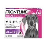 FRONTLINE TRI ACT SPOT ON CHIENS 20 A 40KG 6 PIPETTES DE 4ML