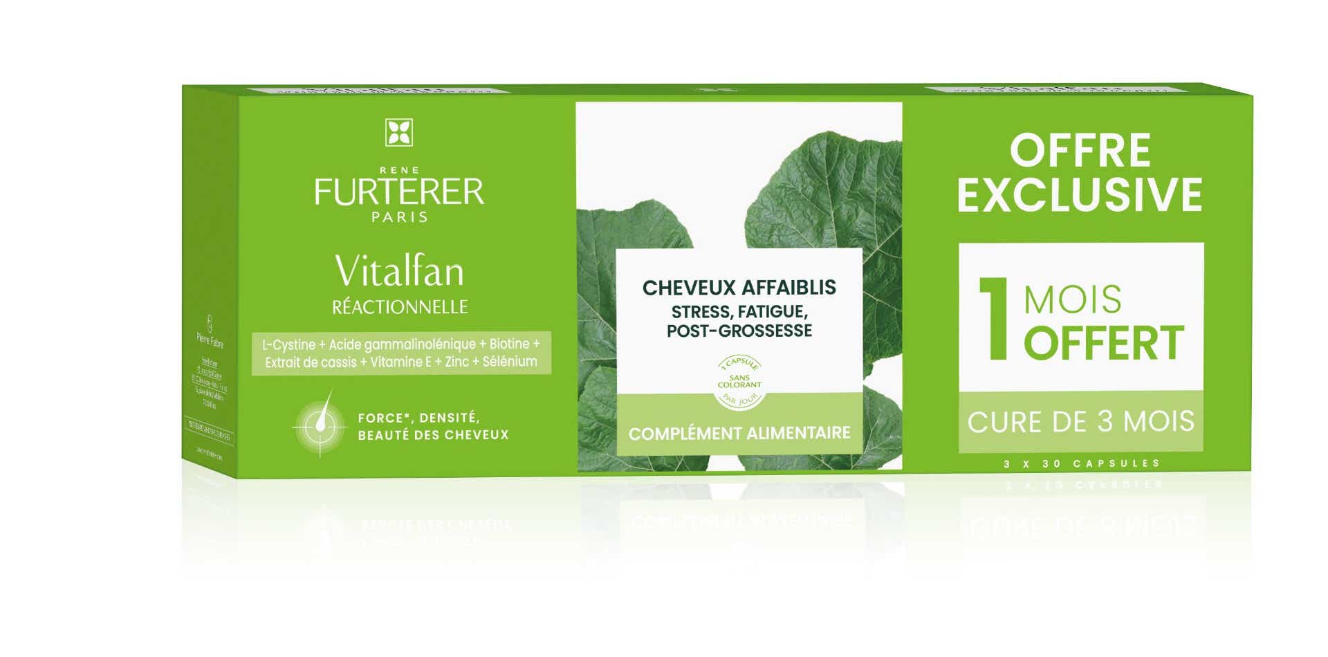 FURTERER VITALFAN ANTI CHUTE REACTIONNELLE 3X30 CAPSULES
