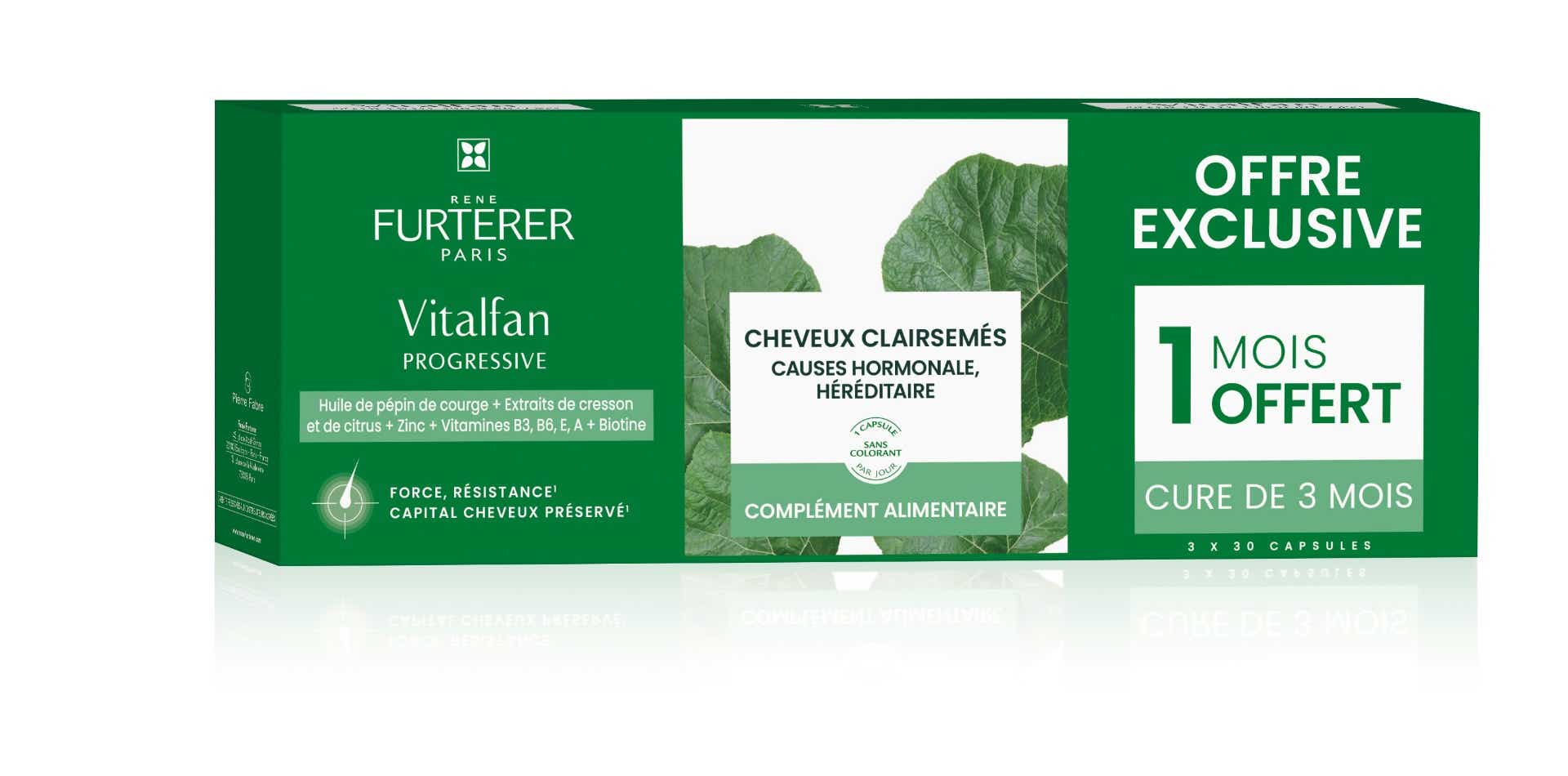 FURTERER VITALFAN ANTICHUTE PROGRESSIVE 3 BOITES DE 30 CAPSULES