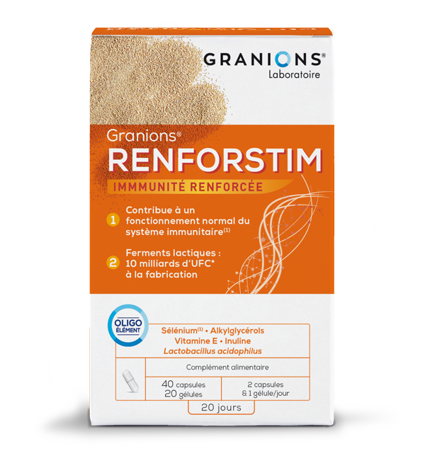 GRANIO RENFORSTIM 40 CAPSULES ET 20 GELULES