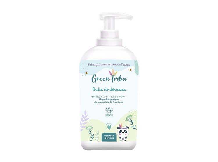 GREEN TRIBU GEL LAVANT 2 EN 1 BULLE DE DOUCEUR BIO CORPS ET CHEVEUX 500ML