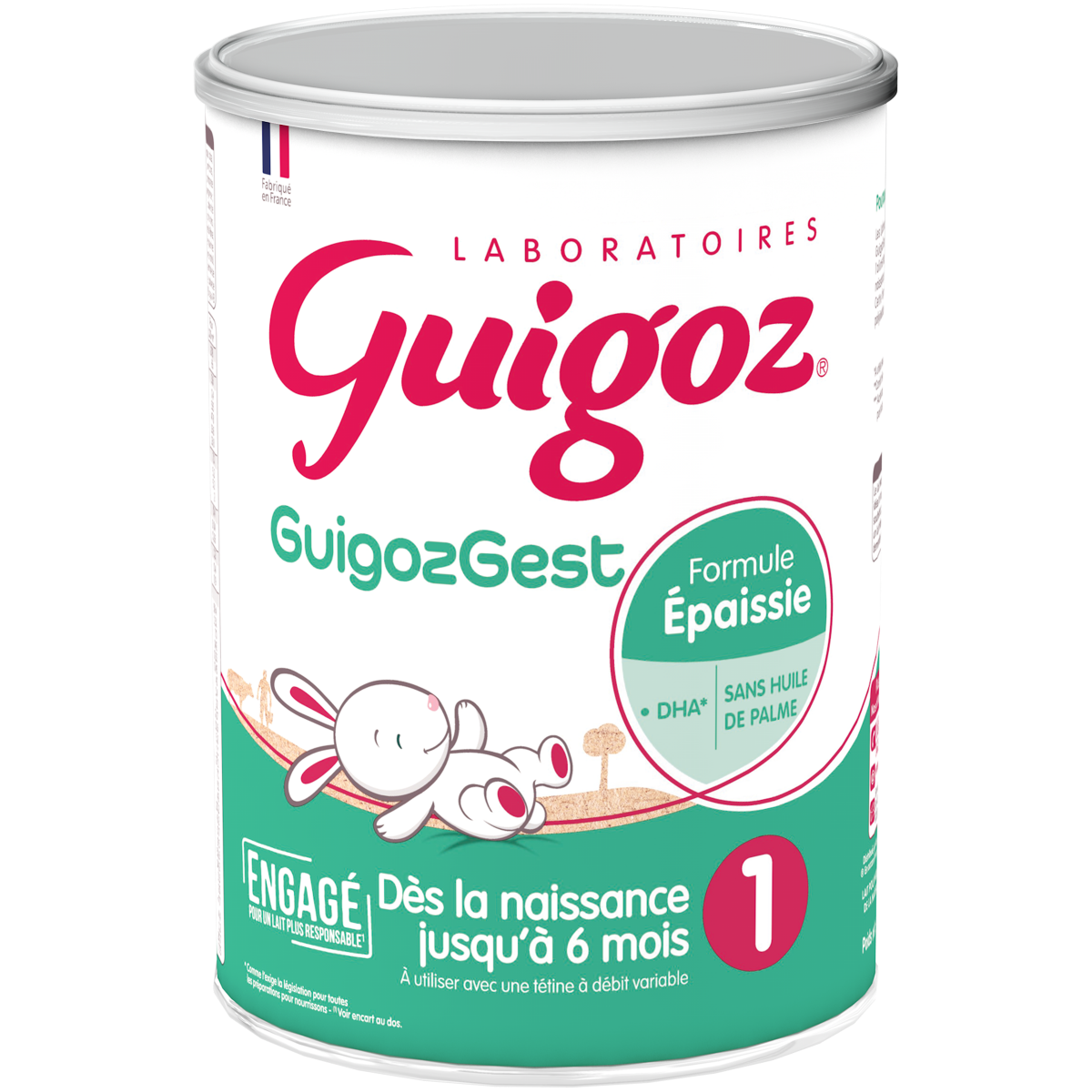 GUIGOZGEST LAIT 1ER AGE FORMULE EPAISSIE DES LA NAISSANCE JUSQU A 6 MOIS 780G