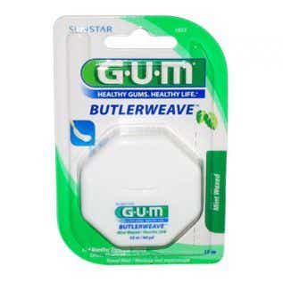 GUM BUTLERWEAVE FIL DENTAIRE PLAT CIRE MENTHOLE 1855 55M