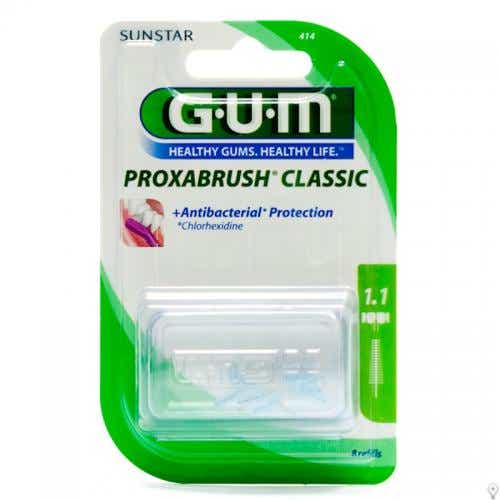 GUM PROXABRUSH CLASSIC BROSSETTES 414 RECHARGES 11MM 8 UNITES