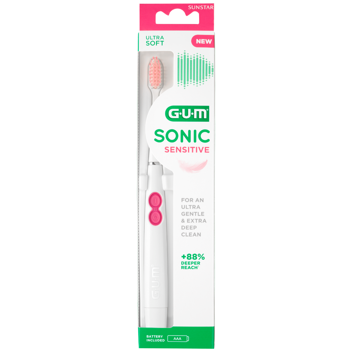 GUM SONIC SENSITIVE BROSSE A DENTS ELECTRIQUE