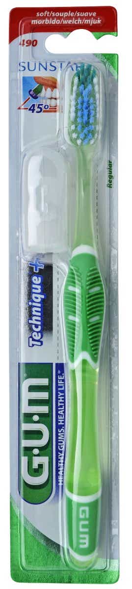 GUM TECHNIQUE BROSSE A DENTS SOUPLE 490 1 UNITE