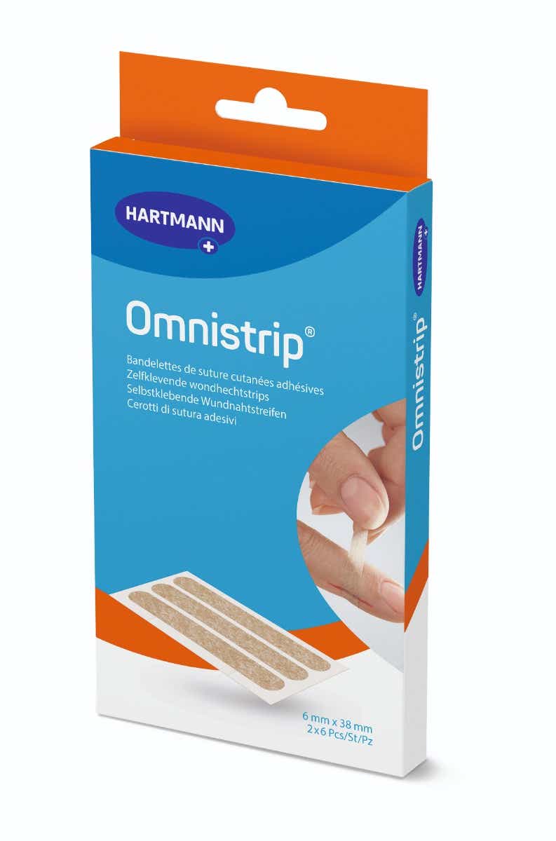HARTMANN OMNISTRIP BANDELETTE DE SUTURE 6X38MM 12 UNITES
