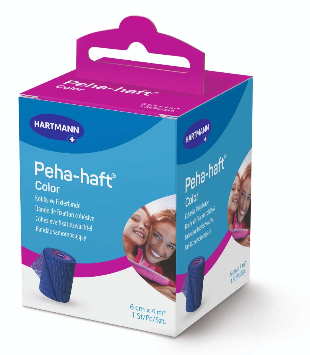 HARTMANN PEHA HAFT BANDE DE FIXATION COHESIVE BLEUE 6CMX4M 1 UNITE