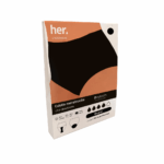 HER UNDERWEAR NORA CULOTTE MENSTRUELLE BLACK ONYX TAILLE XXL