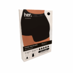 HER UNDERWEAR ROXY BOXER MENSTRUEL BLACK ONYX TAILLE L