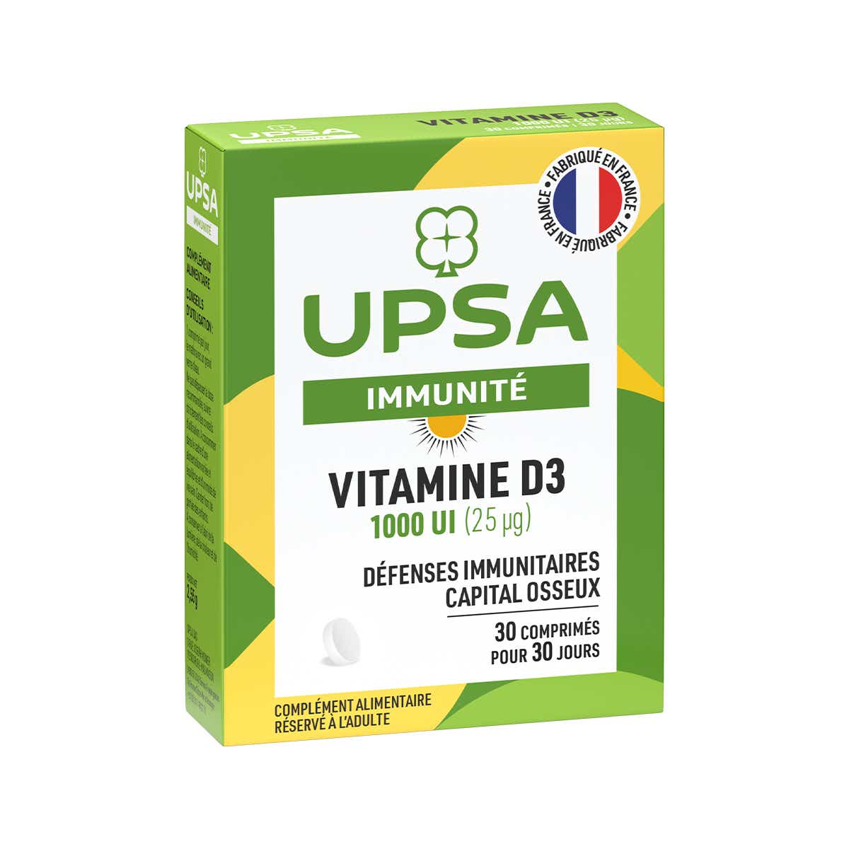 IMMUNITE VITAMINE D3 1000UI 30 COMPRIMES A AVALER