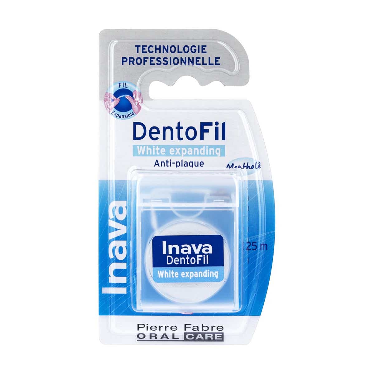 INAVA DENTOFIL WHITE EXPANDING ANTI PLAQUE MENTHOLE 25M