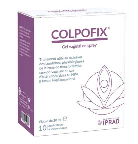 IPRAD COLPOFIX GEL VAGINAL EN SPRAY FLACON 20ML 10 APPLICATEURS