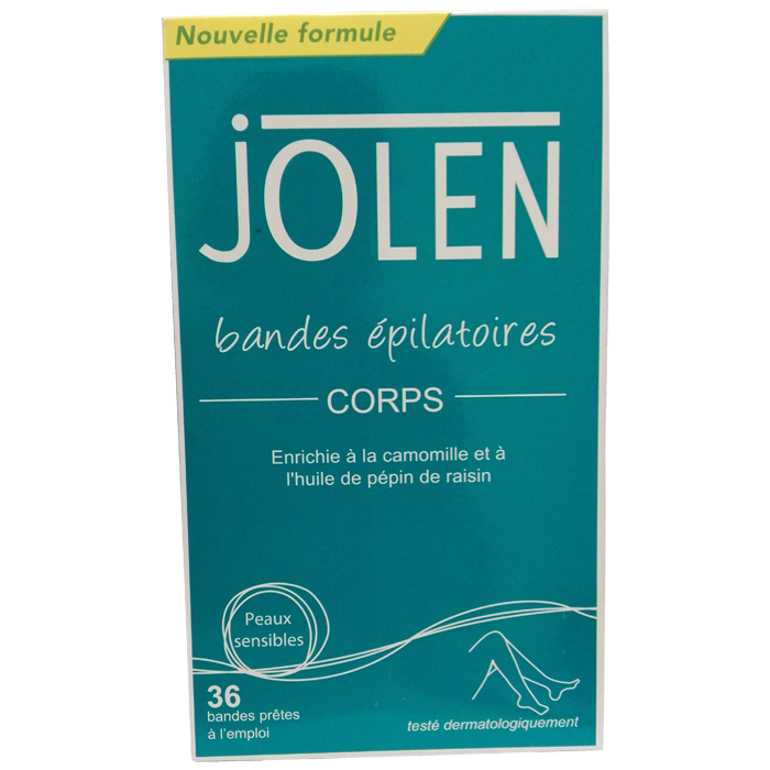 JOLEN BANDES EPILATOIRES CORPS 36 UNITES