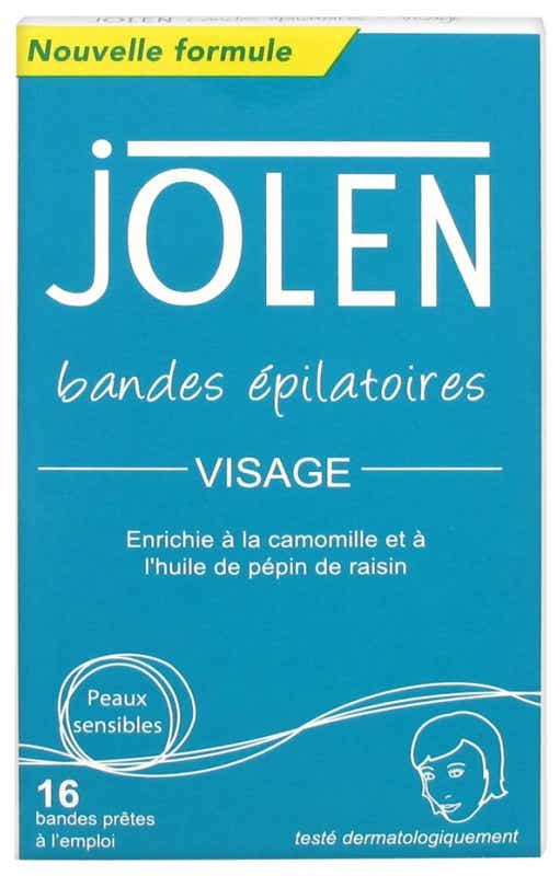 JOLEN BANDES EPILATOIRES VISAGE 16 UNITES