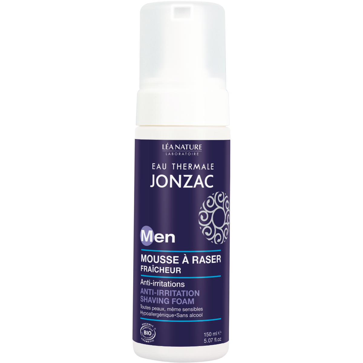 JONZAC MEN MOUSSE A RASER FRAICHEUR 150ML