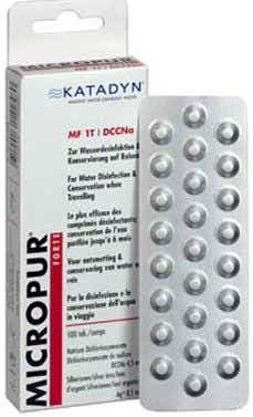 KATADYN MICROPUR FORTE DCCNA DESINFECTANT CONSERVATEUR POUR EAU 100 COMPRIMES