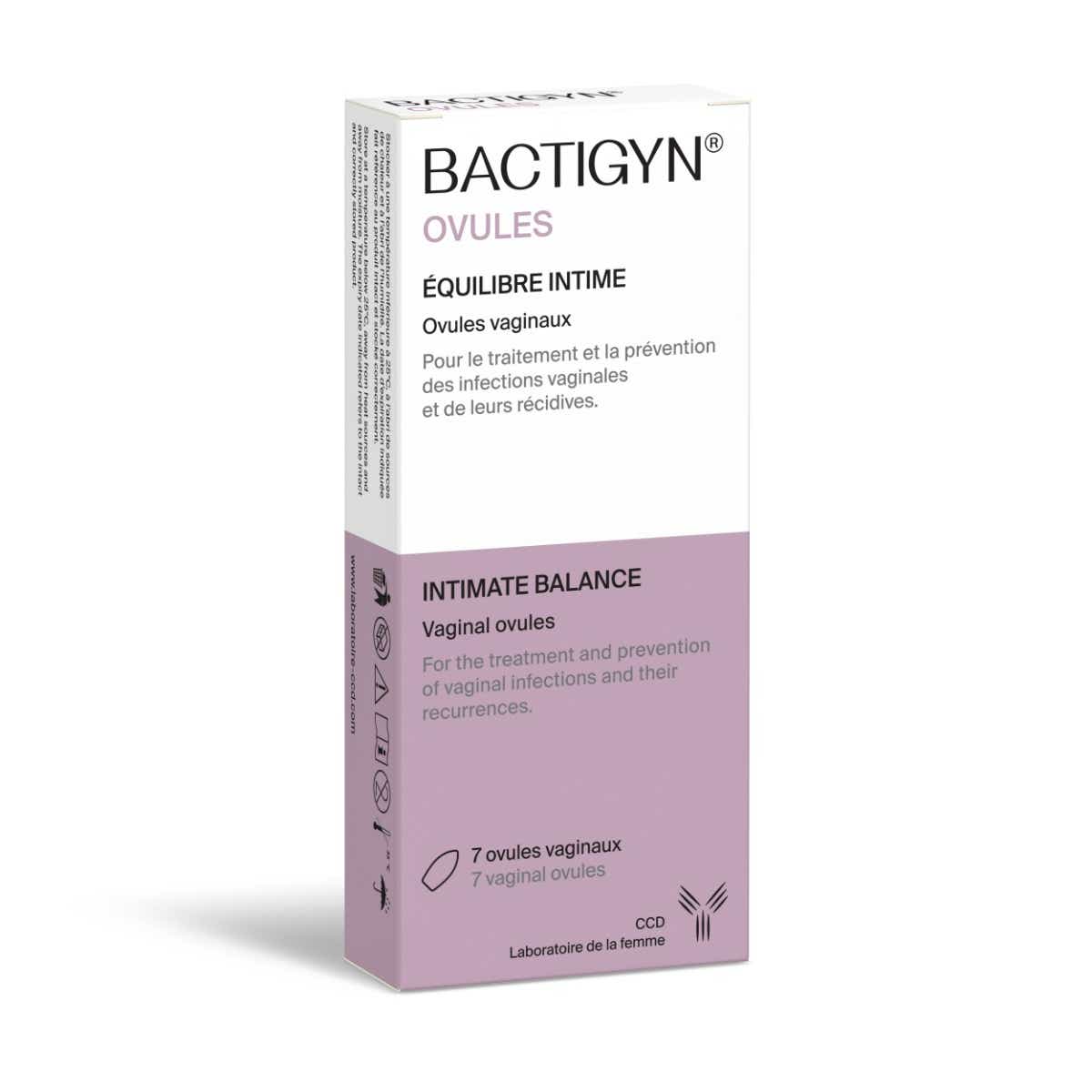 LABORATOIRE CCD BACTIGYN OVULES EQUILIBRE INTIME 7 OVULES