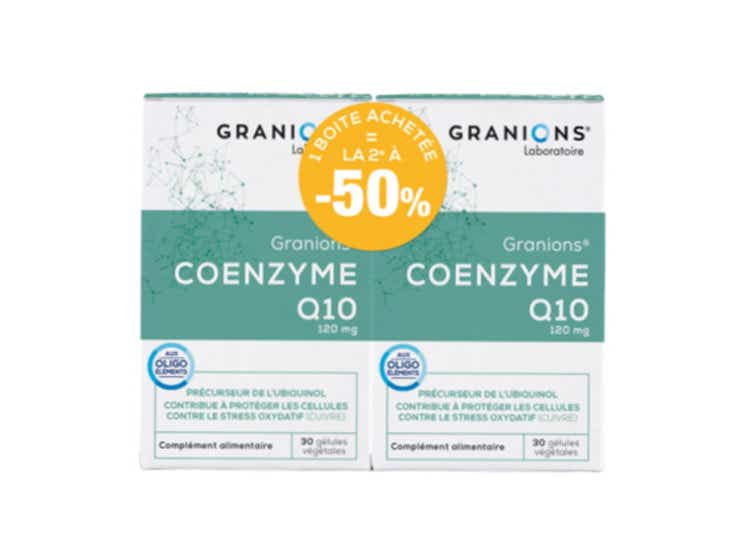 LABORATOIRE DES GRANIONS COENZYME Q10 120MG 2X30 GELULES VEGETALES