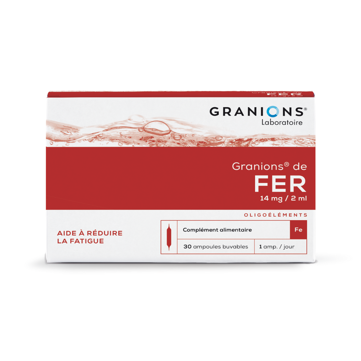 LABORATOIRE DES GRANIONS GRANIONS DE FER 30 AMPOULES