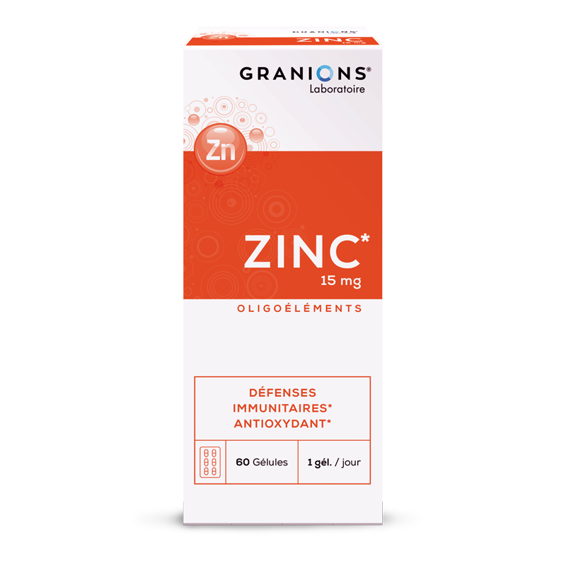 LABORATOIRE DES GRANIONS ZINC 15MG 60 GELULES