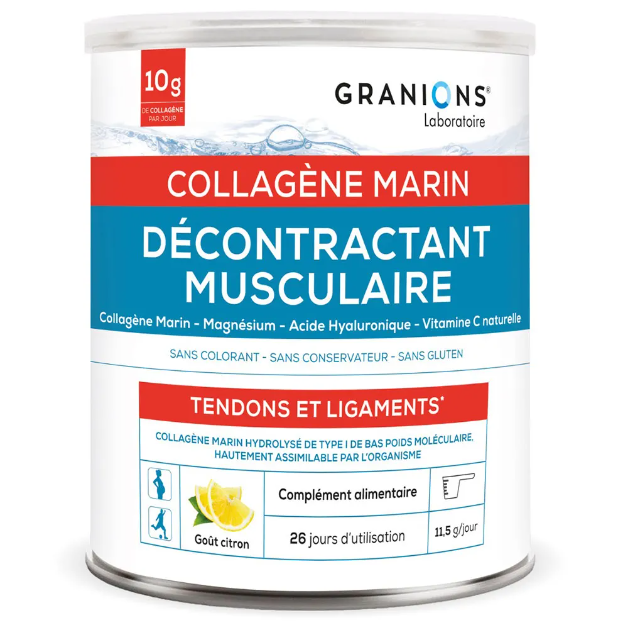 LABORATOIRE GRANIONS COLLAGENE MARIN BIEN ETRE MUSCULAIRE ET ARTICULAIRE 300G