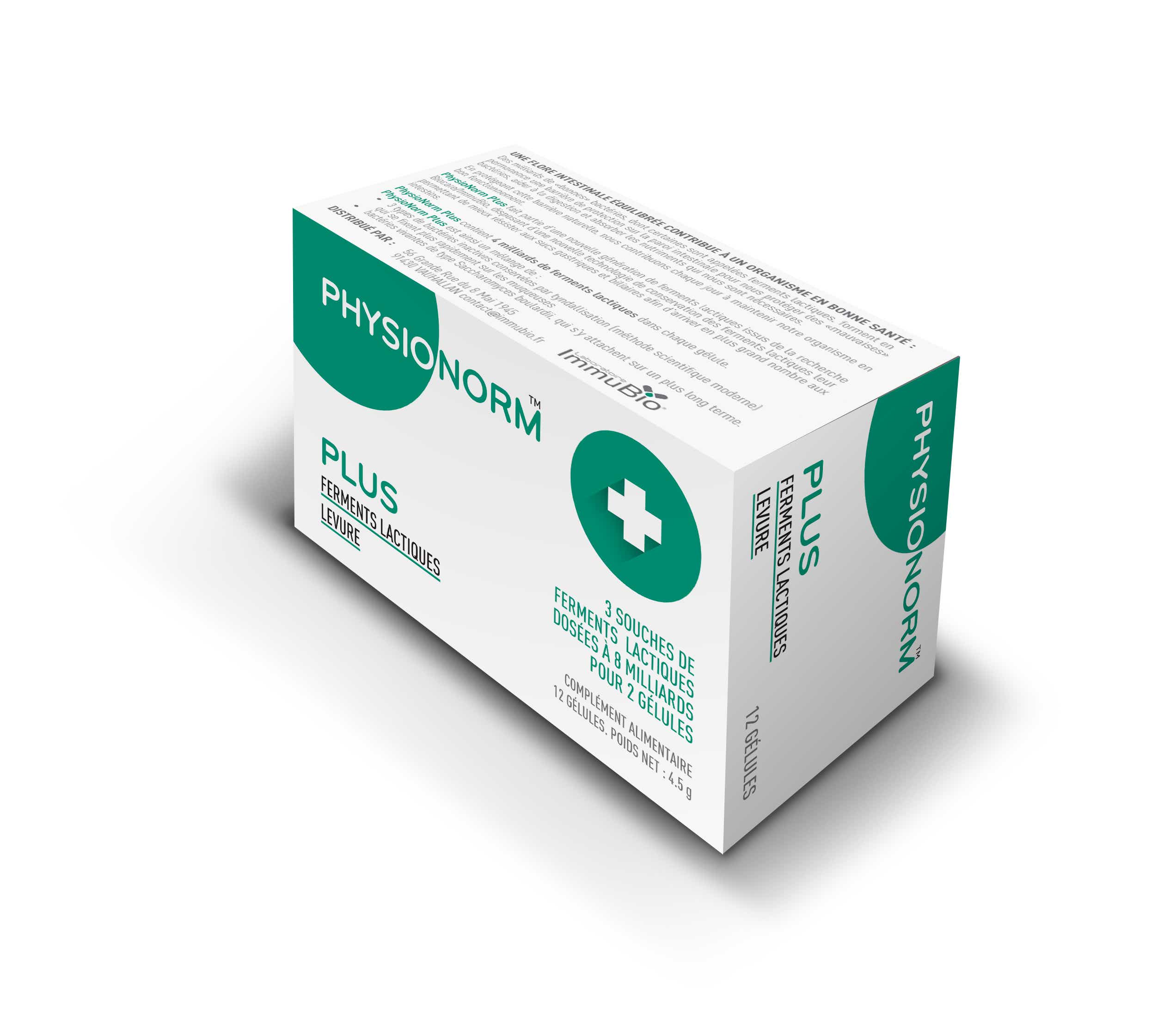 LABORATOIRE IMMUBIO PHYSIONORM PLUS 12 GELULES