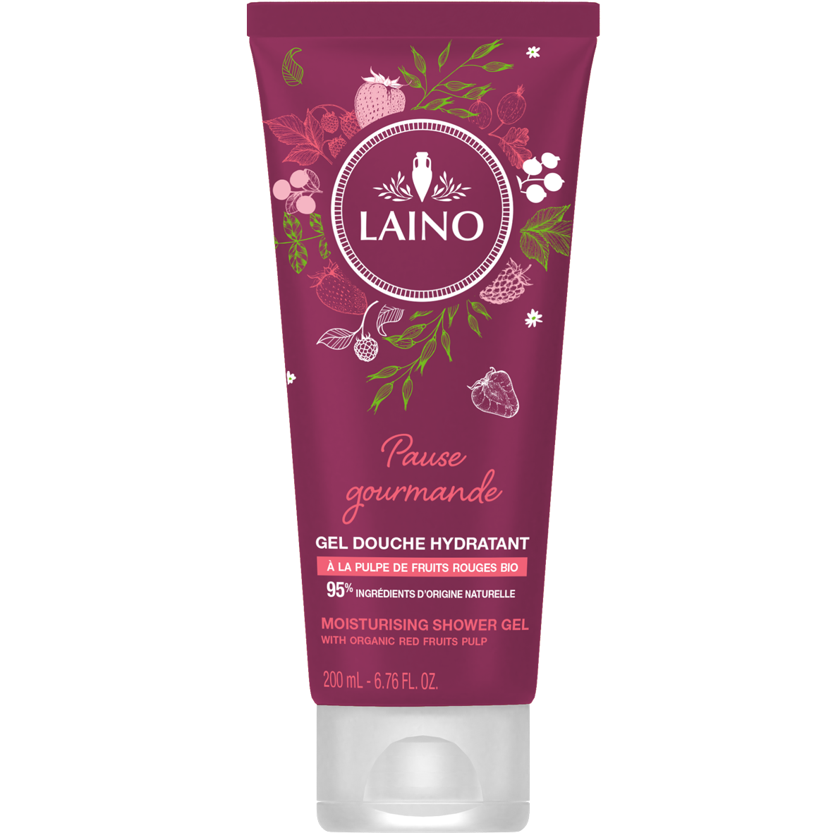 LAINO GEL DOUCHE HYDRATANT FRUITS ROUGES 200ML
