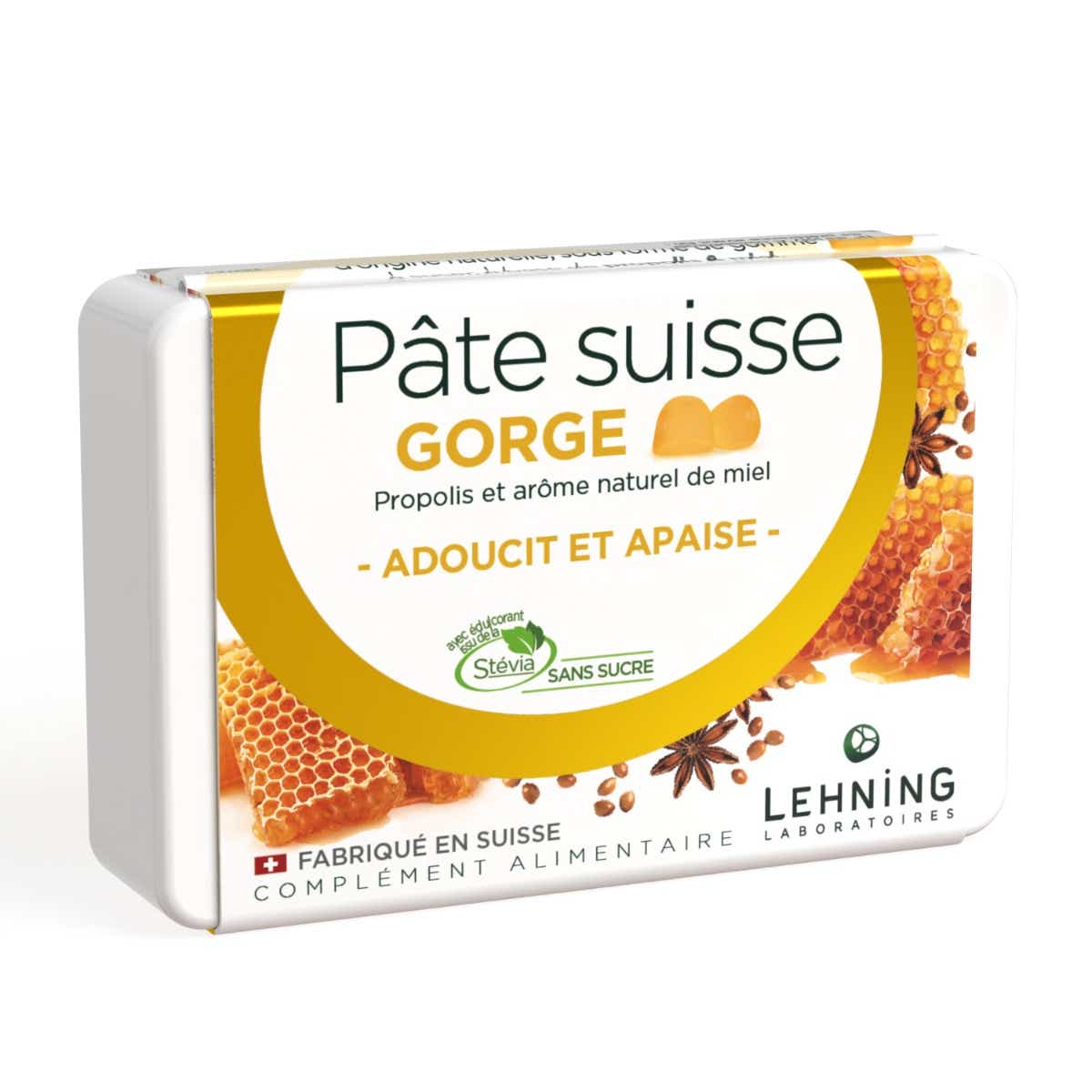 LEHNING PATE SUISSE MIEL PROPOLIS 50G