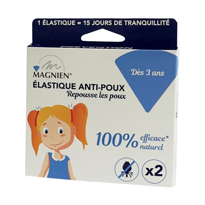 MAGNIEN ELASTIQUE ANTI POUX 2 UNITES