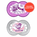 MAM SUCETTE ANATOMIQUE CAOUTCHOUC DECOR 18 MOIS 2 UNITES