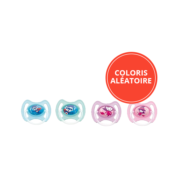 MAM SUCETTE ANNEAU NUIT 18 MOIS ET PLUS 2 UNITES