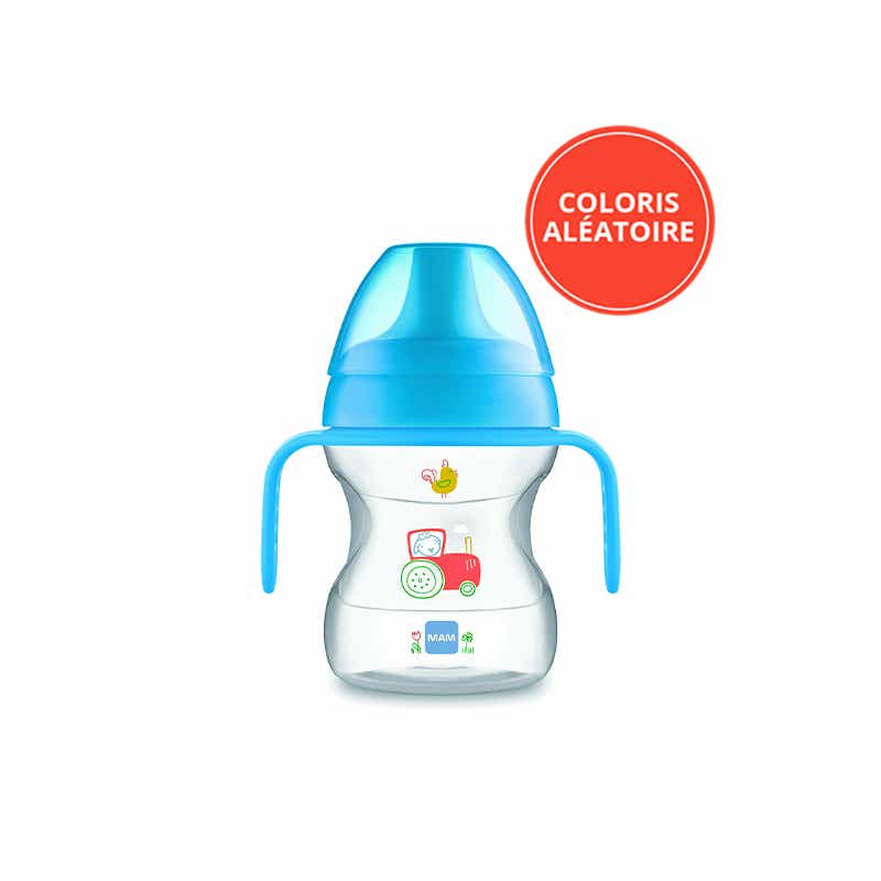 MAM TASSE D APPRENTISSAGE 6 12 MOIS BEC SOUPLE AVEC ANSE 190 ML