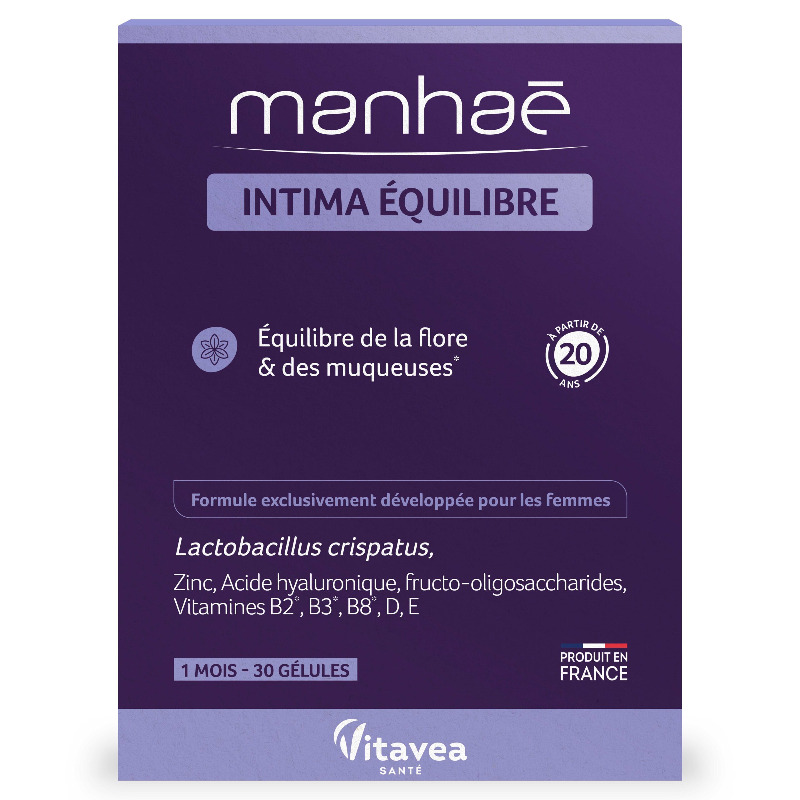 MANHAE EQUILIBRE INTIME 30 GELULES 30 CAPSULES