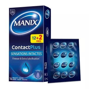 MANIX CONTACT SENSATIONS INTACTES 14 PRESERVATIFS