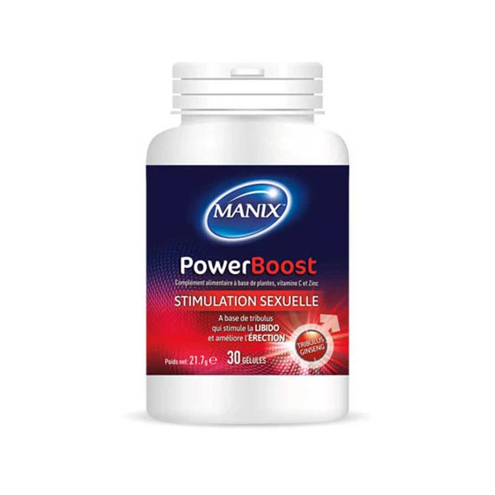 MANIX POWERBOOST COMPLEMENTS ALIMENTAIRES STIMULATIONS SEXUELLE 30 GELULES